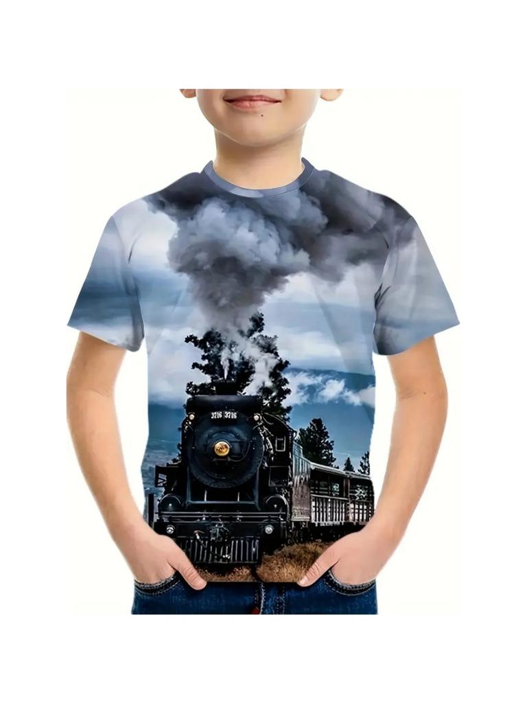 T-shirt Estive per T-shirt Grafiche Stampa 3D Manica Corta da Esterno Abbigliamento Bambino Ragazzo