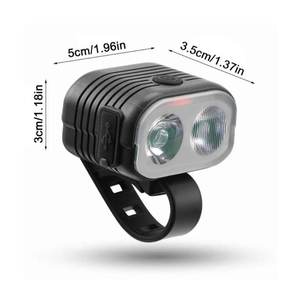 2 In 1 USB 120dB Loud Horn Cycling Flashlight Bicycle With Horn 2000LM Bicycle COB Front Light Rechargeable Waterproof Light