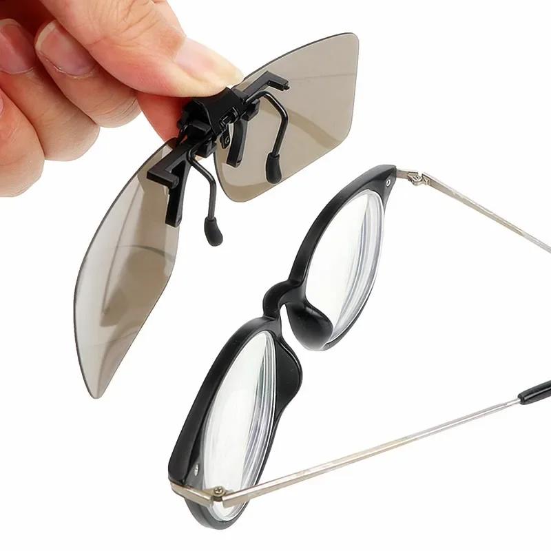 4 Color Car Night Safety Driving Glasses Clip UV 380 Sunglasses Night Vision Glasses Anti-glare Driver Goggles Sunglasses Unisex