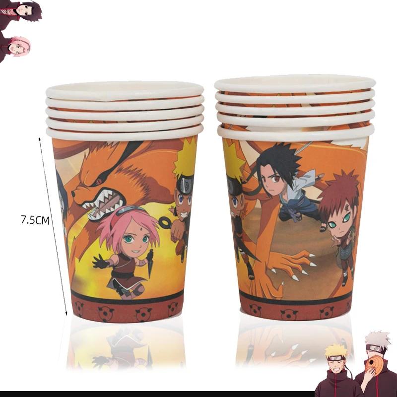 Naruto Dekorace Kreslené Narozeninové Deco Čelenka Party Suvenýry Batoh Plakát Jednorázové Party Nádobí Ubrus Talíře Hrníčky