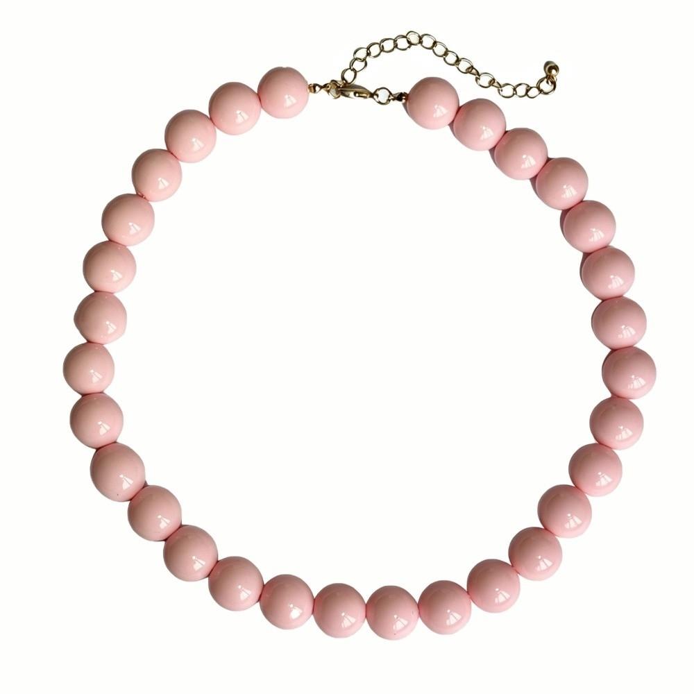 Simple Acrylic Necklace Colorful Design Handmade Beads Necklace Beaded Choker Necklace  Gift