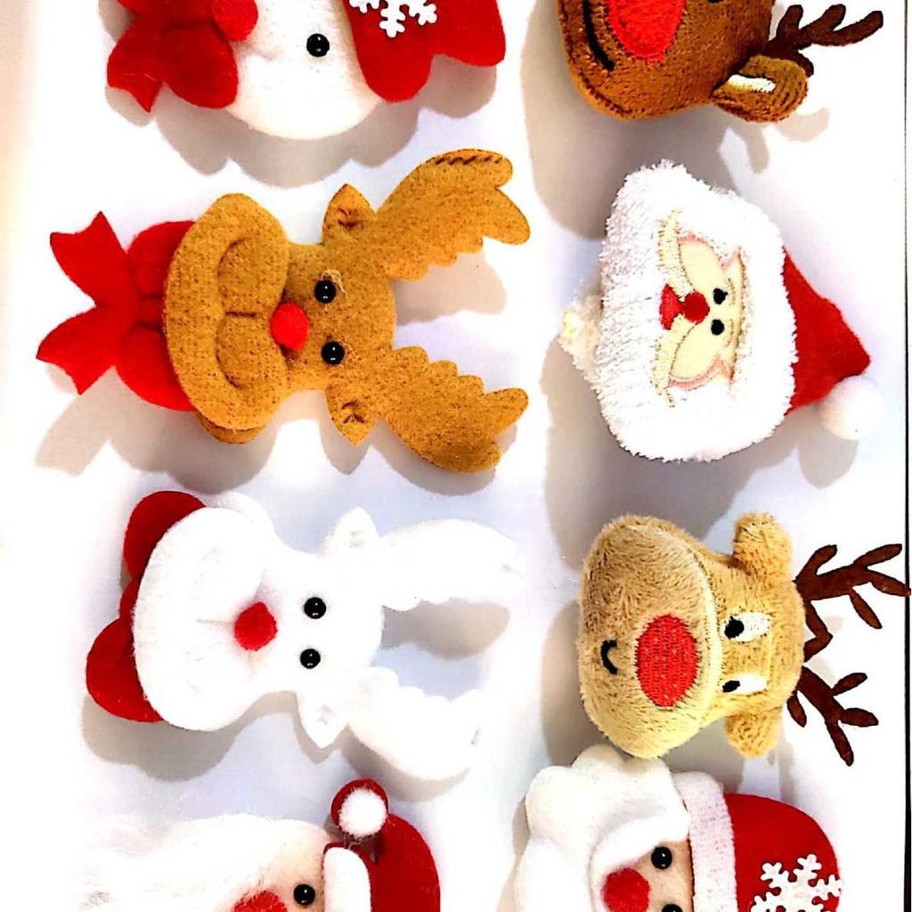 Individual Burlap Handle Covers for Microwave, Fridge, and Oven - Christmas Decor