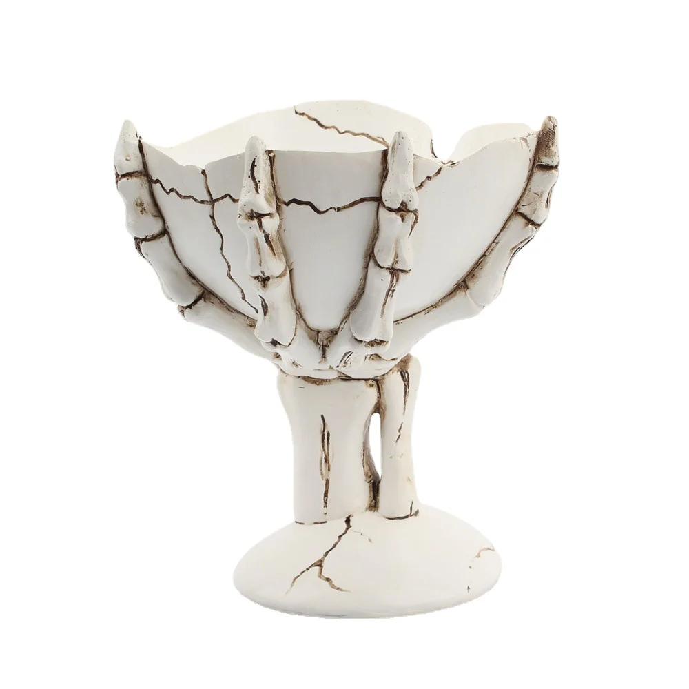 

Креативный скелет для хранения рук, украшение для дома, поделки из смолы, декор для Хэллоуина, гостиная, рабочее место, хранение