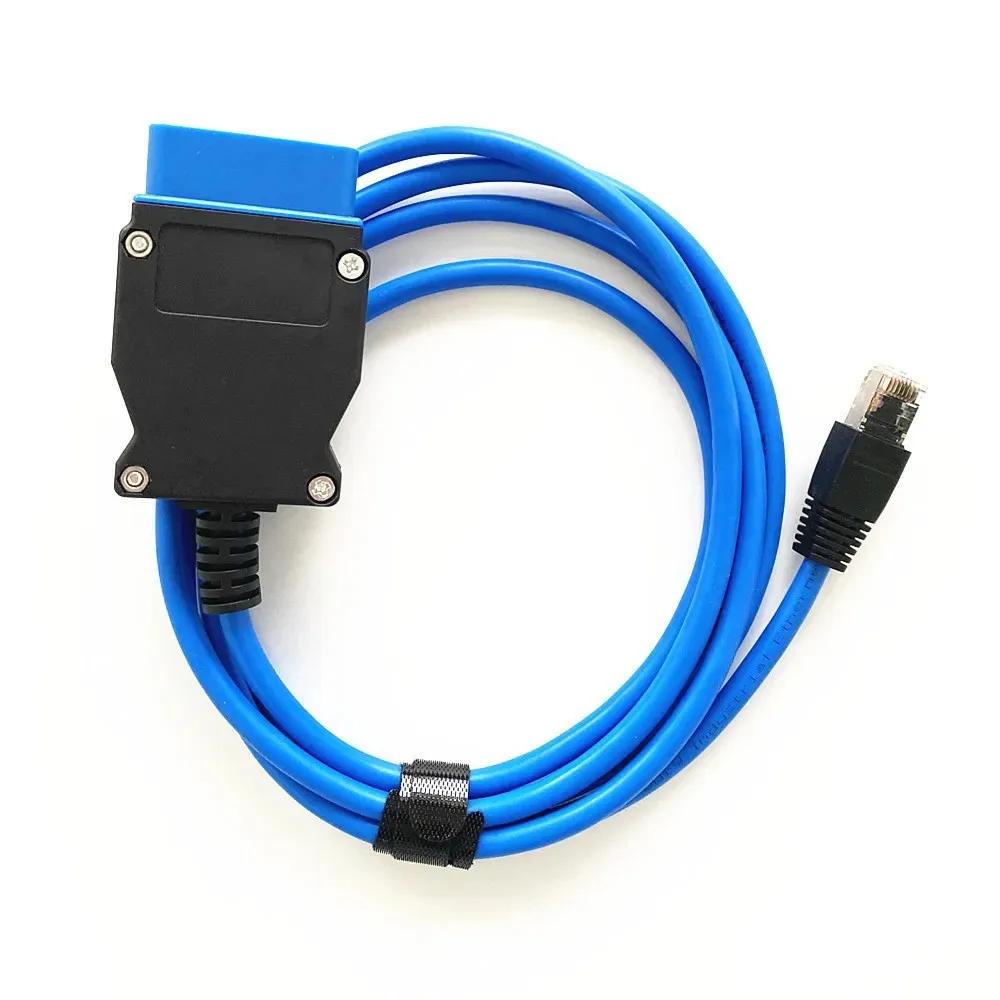 ENET ICOM Разъем для BMW F-серии, Реальный ENET Кодированный Кабель Ethernet в OBD2 Диагностический Интерфейс синий