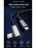 High-Speed USB 3.2 C To C Elbow 8K Screen Casting Cable, 240W 5A Fast Charge, 20Gbps