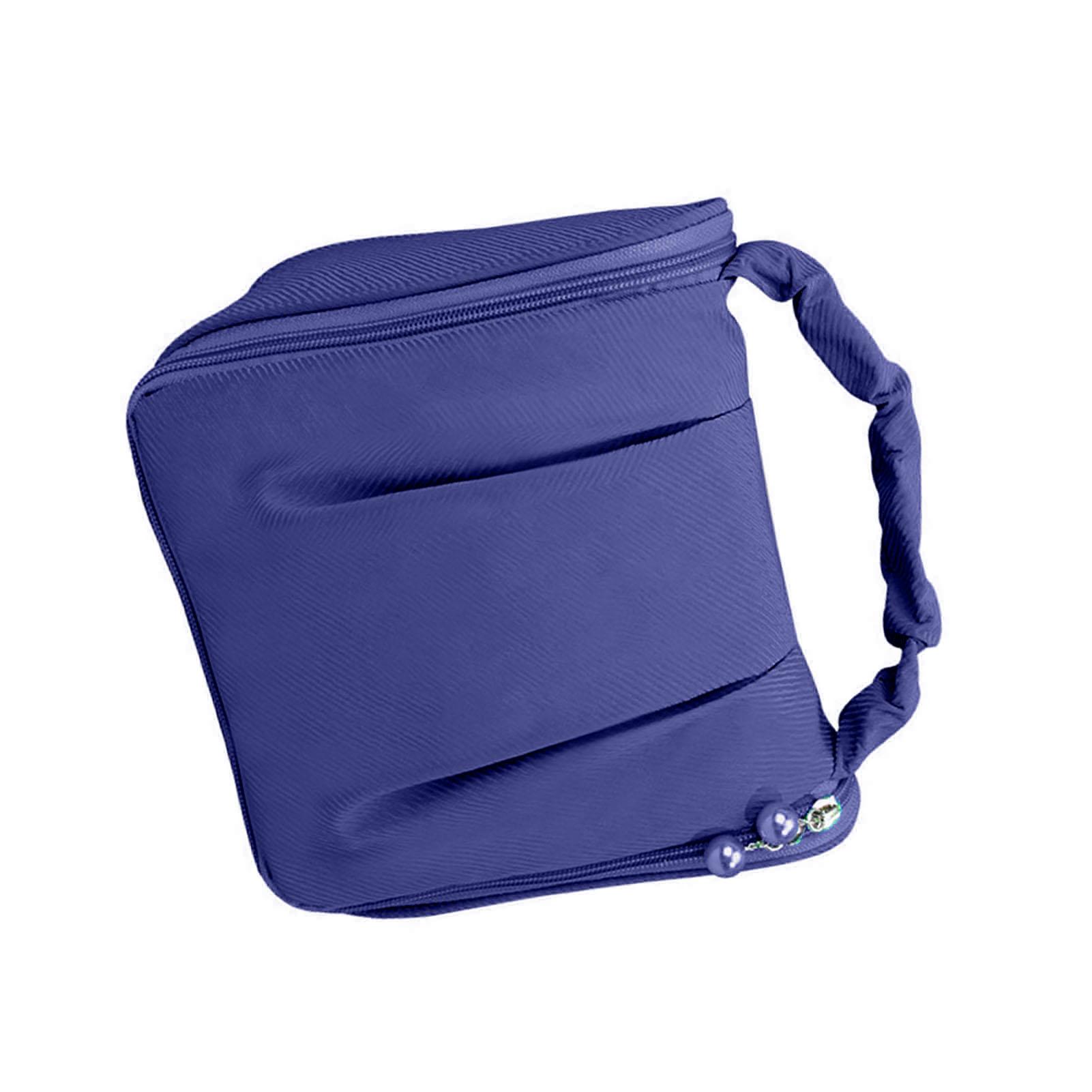 Handheld Makeup Bag Portable Hanging Multifunctional Waterproof Cosmetic Toiletry Case for Travel Cyan циан