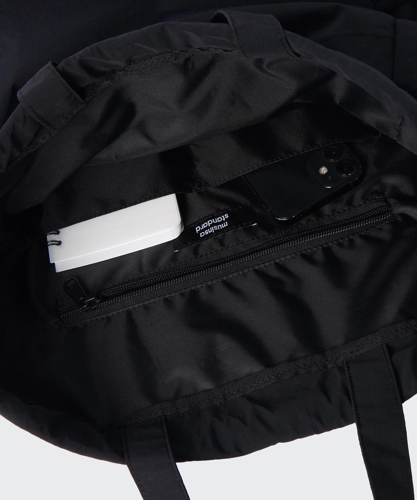 Musinsa Standard Ripstop One Buckle Drawstring Backpack [Black]