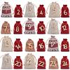 Christmas Advent Calendar Bags 24 Days Countdown Calendar Burlap Bags Drawstring Gift Bags For Adults And Kids Diy Candy Bags