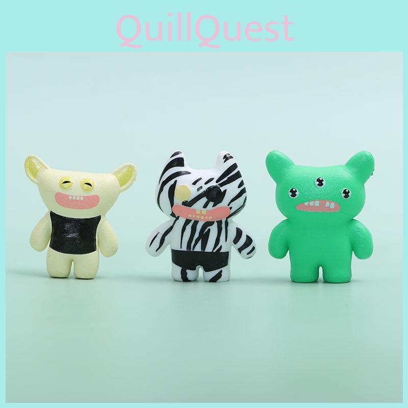 Fuggler Cute Cartoon Monster Model Desktop Ornament Set For Decoration Room