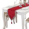 Chinese Table Runner Modern European Jacquard Table Runner Simple Fashionable Solid Color Light Luxury for Party Home Decoration