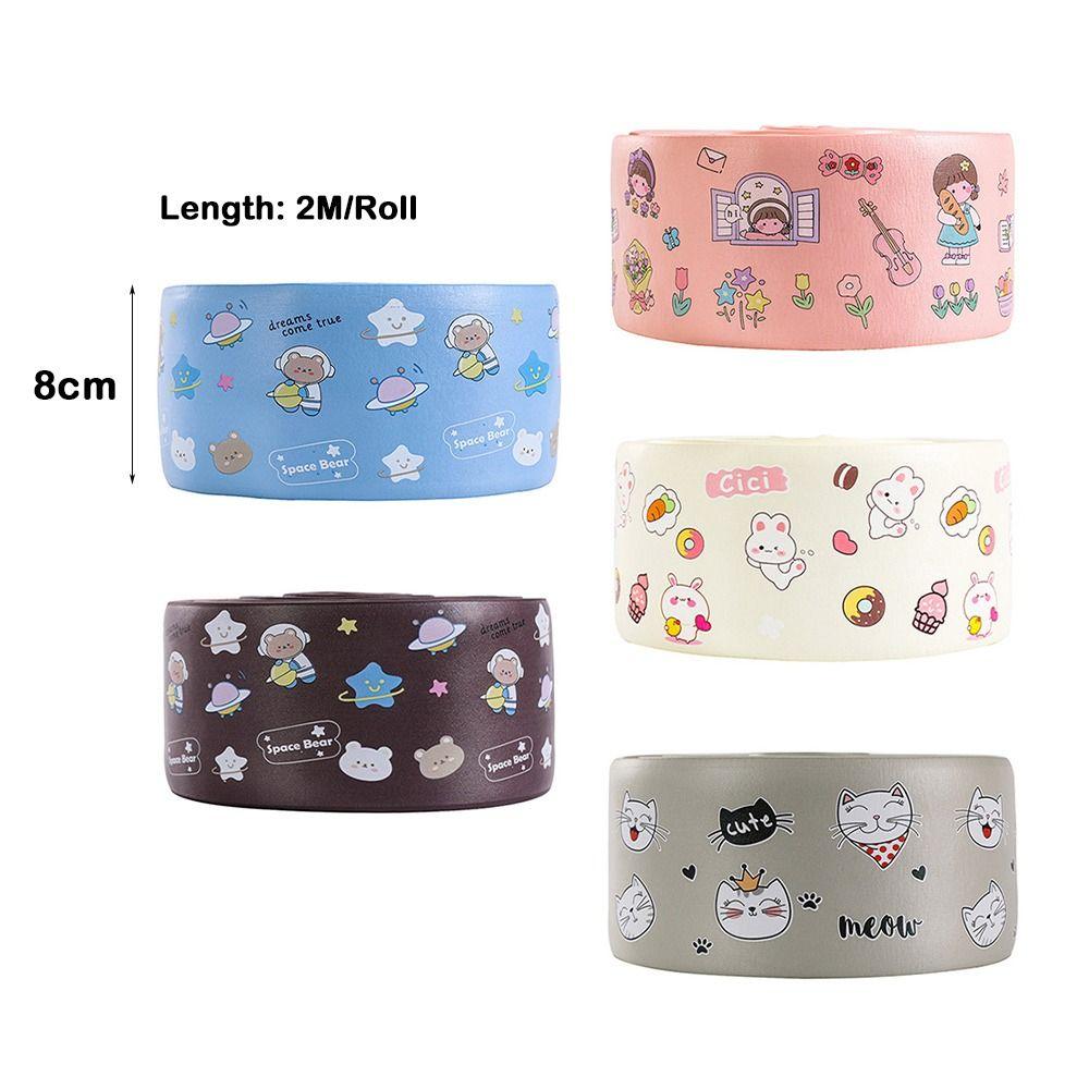 2M/Roll Self Adhesive Skirting Line Thickened Wall Sticker DIY Decoration Strips  Living Room