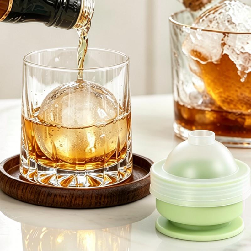 Portable Foldable Ice Ball Cup Food Grade Silicone Ice Ball Mold With Straw For Any Drink Reusable Travel Water Bottle