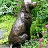 Springer Spaniel Statue Garden Decor,Resin Animal Dog Sculpture Yard  Patio Figurine Indoor Outdoor Decorative Ornament Art