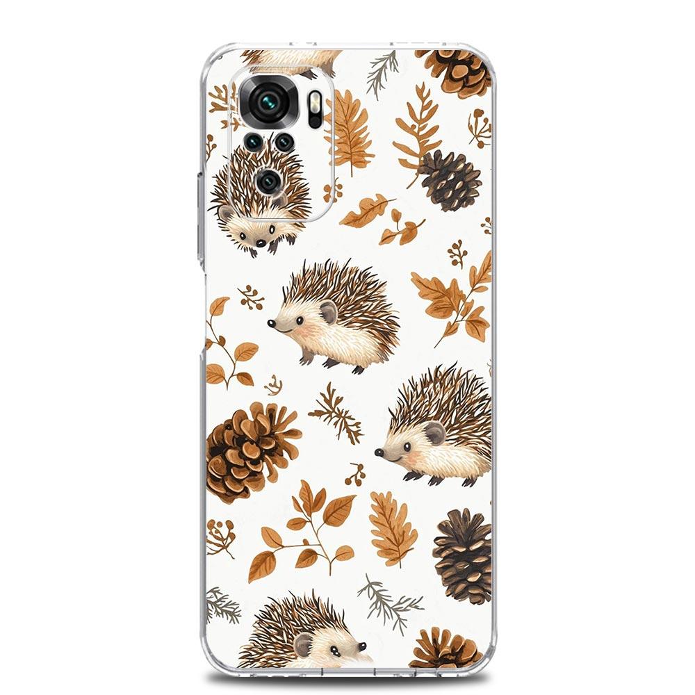 

Phone Case For Xiaomi Redmi Note 14 13 12 4G 9S 9 10 11 Pro Plus 5G 14C 13C 12C 10C 9A Clear Soft TPU Cover Cute Little Hedgehog Redmi Note 14 Pro 5G