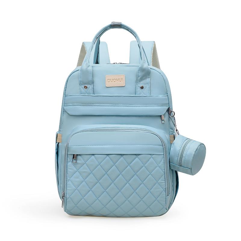 Schoolbag new wholesale mommy bag double shoulder urine pad large capacity thermal insulation lightweight mother and baby bag can be customized LOGO