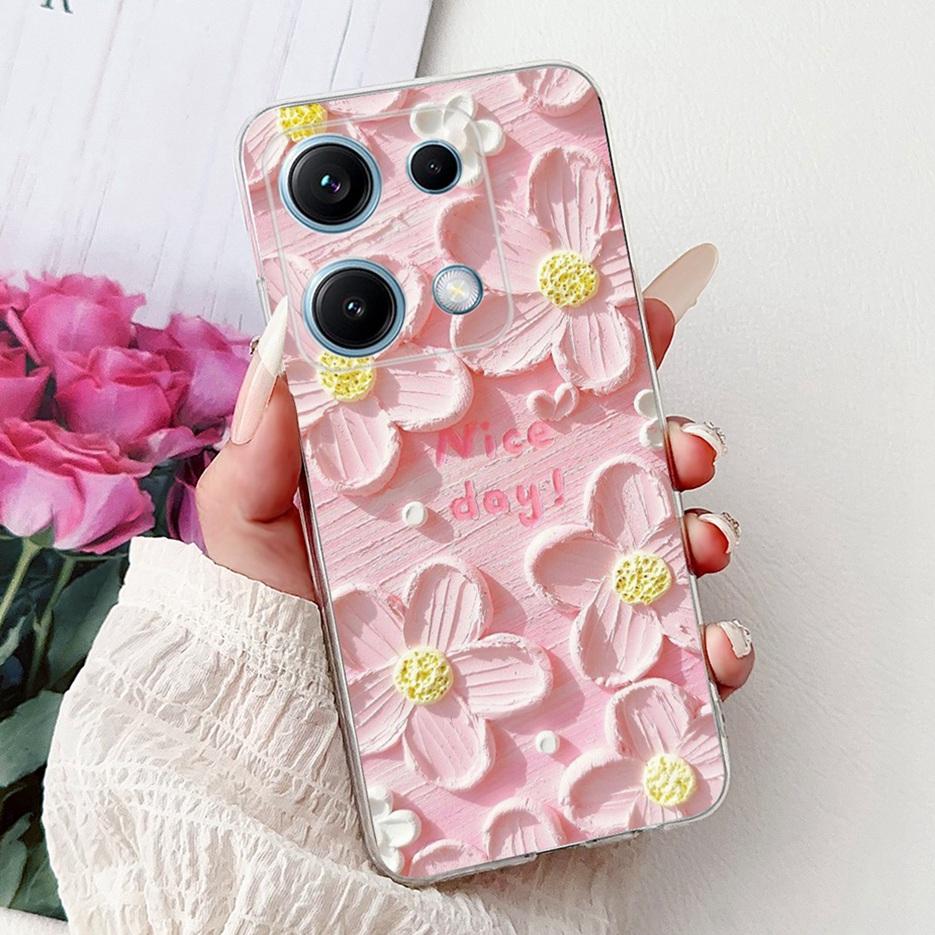 For Xiaomi Redmi Note 14S Case Stylish Butterfly Painted Cover 6.67'' Soft Silicone Phone Case For Redmi Note 14S Note14S Bumper