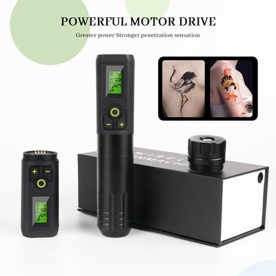 Kablosuz Dövme Makinesi Seti 2000mAh Lityum Pil Kalem LED Dijital Ekran Vücut Sanatçısı Kalıcı Makyaj Başlangıç Dövme Malzemesi