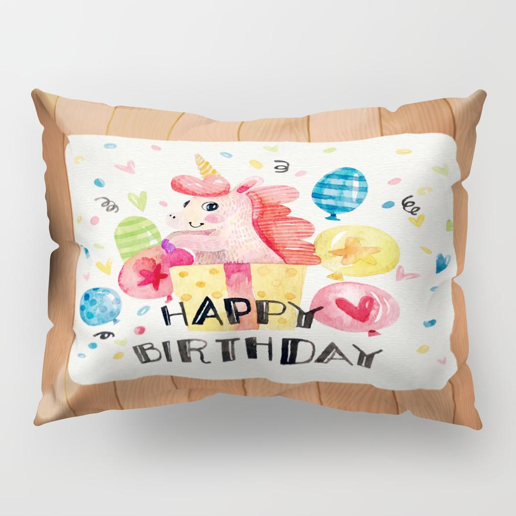 50*30cm Cute Unique Unicorn Long Pillow Cover
