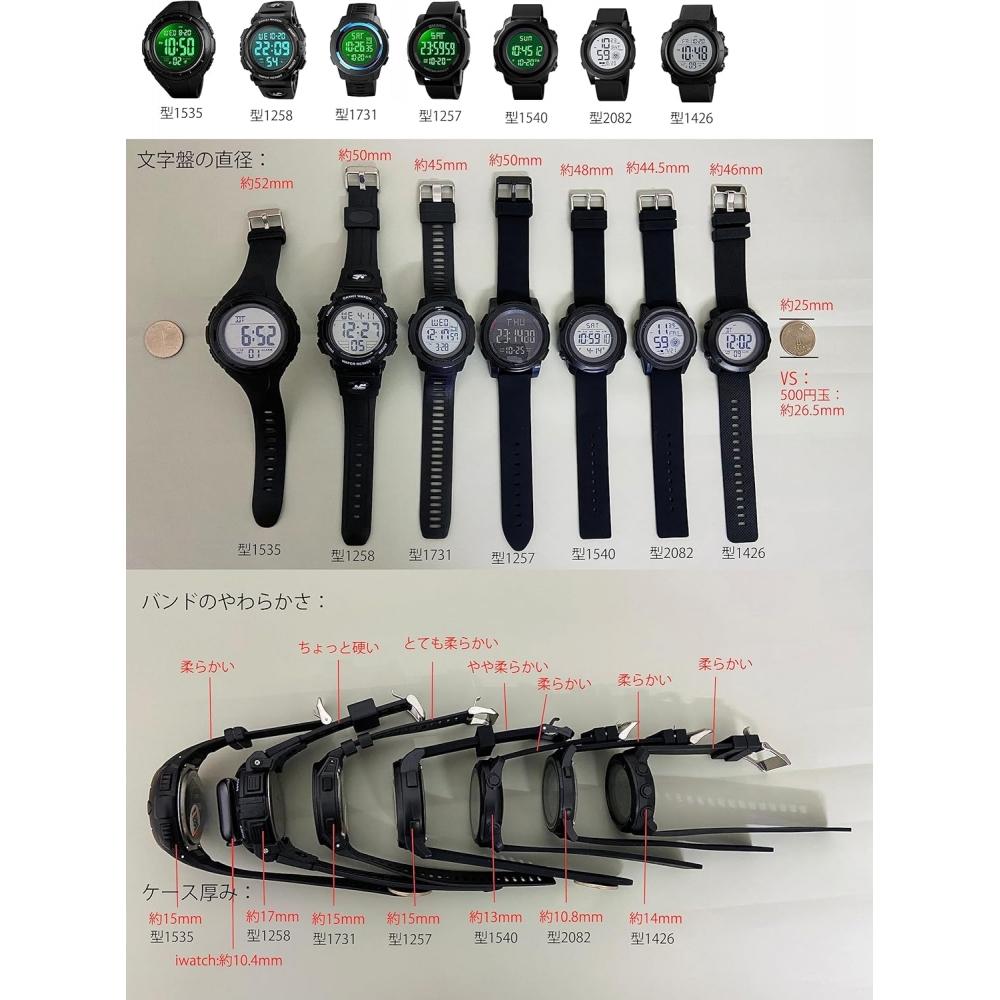 Iinoude Waterproof Digital WriStWatch Men S SportS Watch Alarm StopWatch Feature