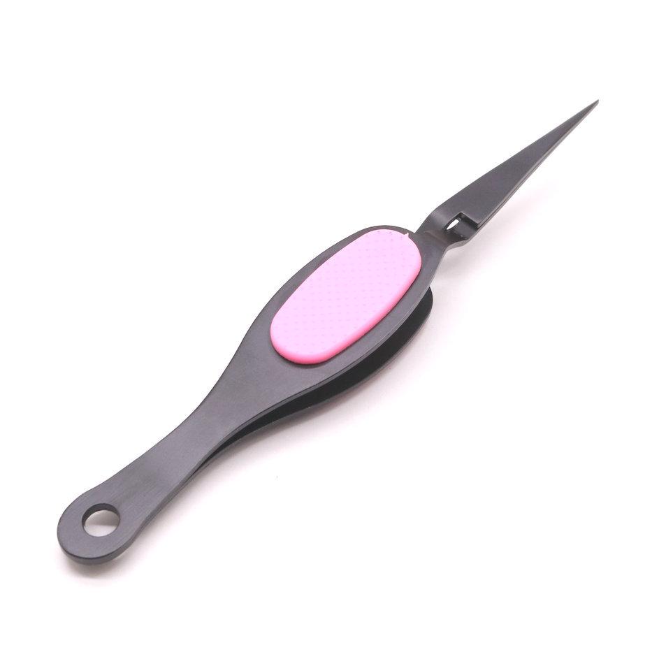 Stainless Steel Reverse Tweezers for Nail Art, Gel Polish, Crystal Nails, and DIY Extensions