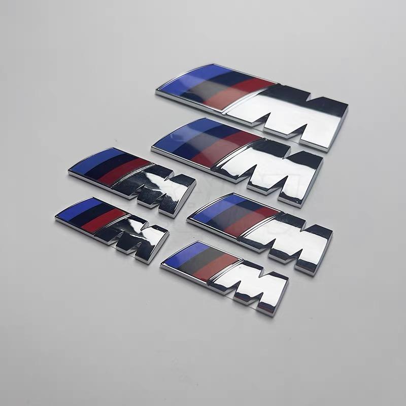 Hot For BMW M Car Fender Side Emblem Rear Trunk Badge M Logo Sticker For BMW M E90 E60 F18 E46 F30 F20 M2 M5 M3 E87 M4 X3 X5 X1 Z4 Accessories