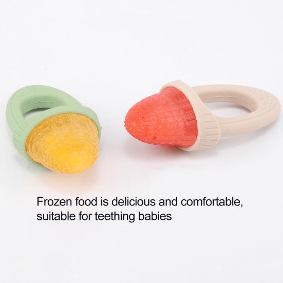 Baby Silicone Popsicle Mold with Handles 4-Cavity Mini Ice Cream Mold for Teething Relief Freezing Treats Maker for Toddlers Kids
