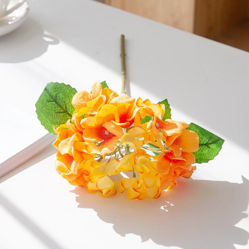 1/3pcs Artificial Flowers Fake Silk Hydrangea Bridal Wedding Decoration Home Party Accessory Festival DIY Dining Table Clearance