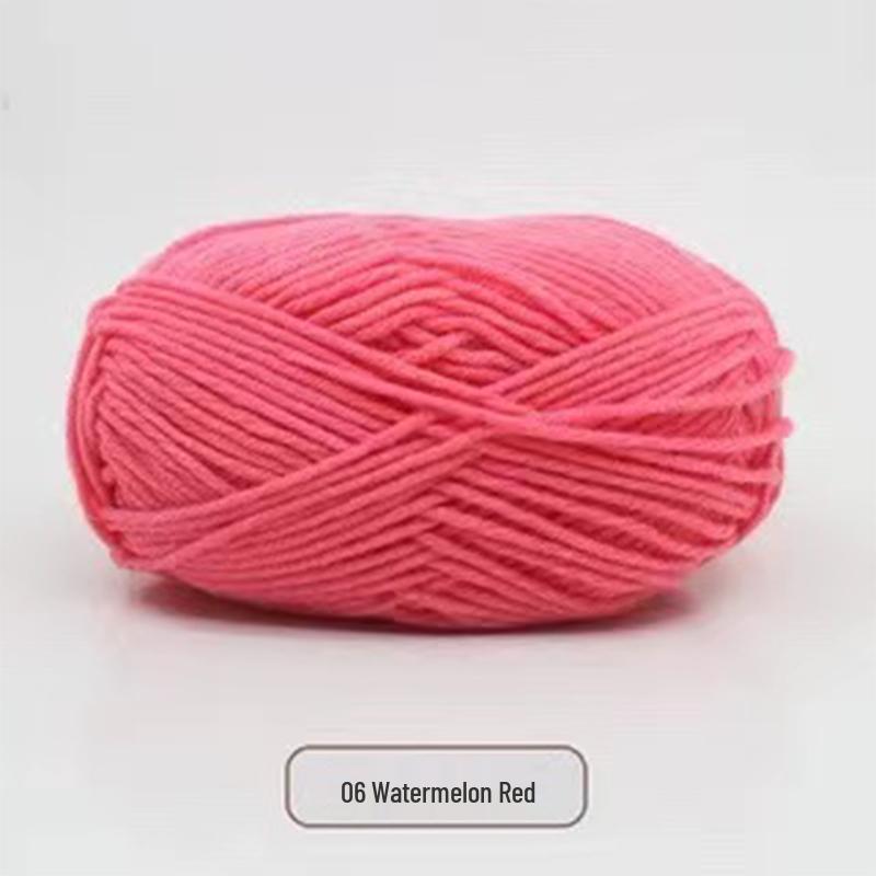 Milk Cotton Yarn Pack for DIY: Medium-Thick Scarf, Crochet Slippers, Handmade Knitting Bags