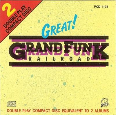 CD GRAND FUNK RAILROAD - Great PCD1178,CDL9576 Pair Records 1987 US Rock Used