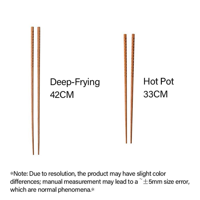 Japanese Extra Long Wooden Chopsticks Wood Anti-slip Chopsticks High Quality Wooden Food Sticks Chinese Sticks To Eat KZ001