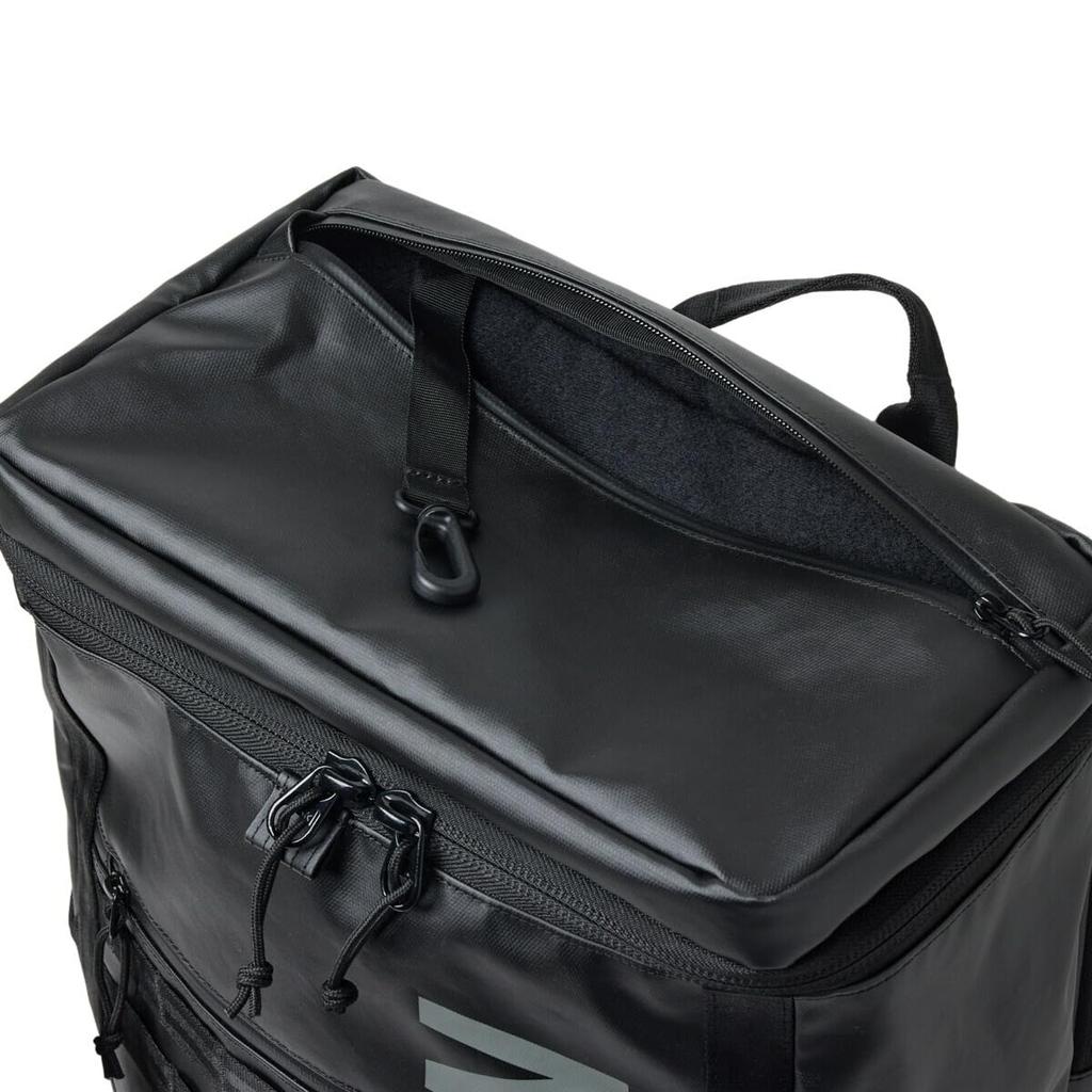 New Era Box Pack Großer Rucksack, 46L Fassungsvermögen, SchwarzGraphit, KOSTENLOSER BOX PACK LARGE BLK TPU GRP NELOGO