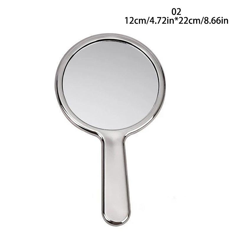 1Pc Retro Hand-Held Makeup Mirror Portable Beauty Mirror Home Beauty Tool