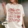 Women Dark Academia Country Concert Shirt Western Cow Girl Ms Never Do No Wrong Bookish Tshirt Y2K Top Daily Trendy Streetwear