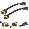 2pcs Car Headlamp H11 H9 H8 Extension Wiring Harness Replacement for Car Automotive Headlights Fog Lights