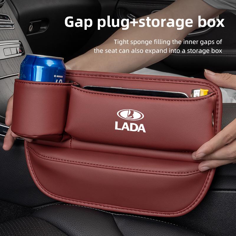 Car Seat Gap Plug Storage Bag Water Cup Take In Box Interior For Lada Niva 2107 Xray Vesta Samara Largus Kalina Priora Granta