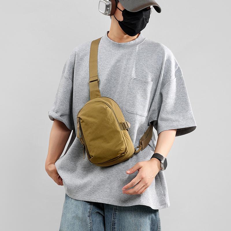 Multifunkční venkovní malá taška Sportovní voděodolná taška přes rameno crossbody Nylonová náprsní taška