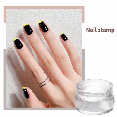 Um Conjunto de Carimbo de Silicone Gelatina Mini Carimbador de Unhas Com Kit Raspador Ferramentas de Manicure Carimbo DIY Arte em Unhas Acessórios para Unhas