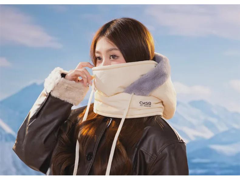 Northeast Plush Warm Knit Earmuffs Hat: Unisex Ski & Cycling Windproof Snow Hat