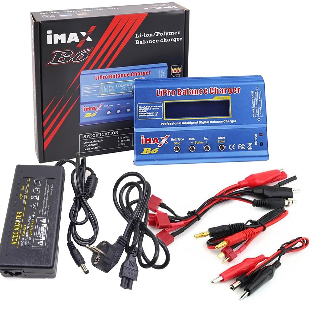 iMAX B6 b6ac 80W Battery Charger Lipo NiMh Li-Ion Ni-Cd Digital RC B6 Lipro Balance Charger Discharger + 12V 5A Adapter