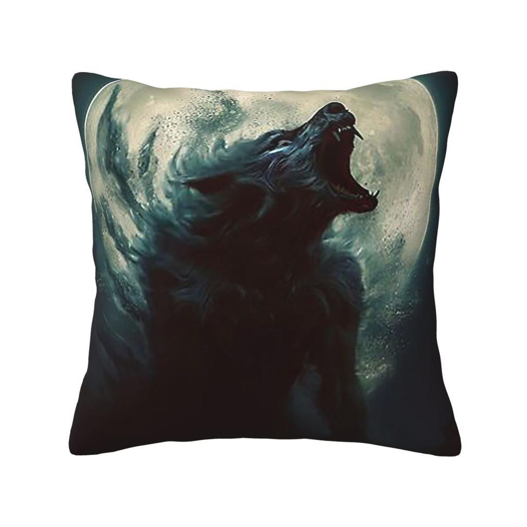 Wolfman Werewolf Curse Of The Night Moon 6 Square Pillowcase Pillow Cover Cushion Decor Comfort Throw Pillow for Home Bedroom