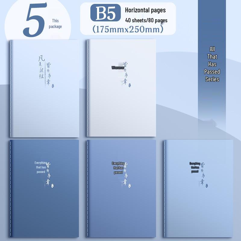 Neues großes Softcover-Notizbuch für Schüler - Mittelstufe bis Hochschulprüfungen