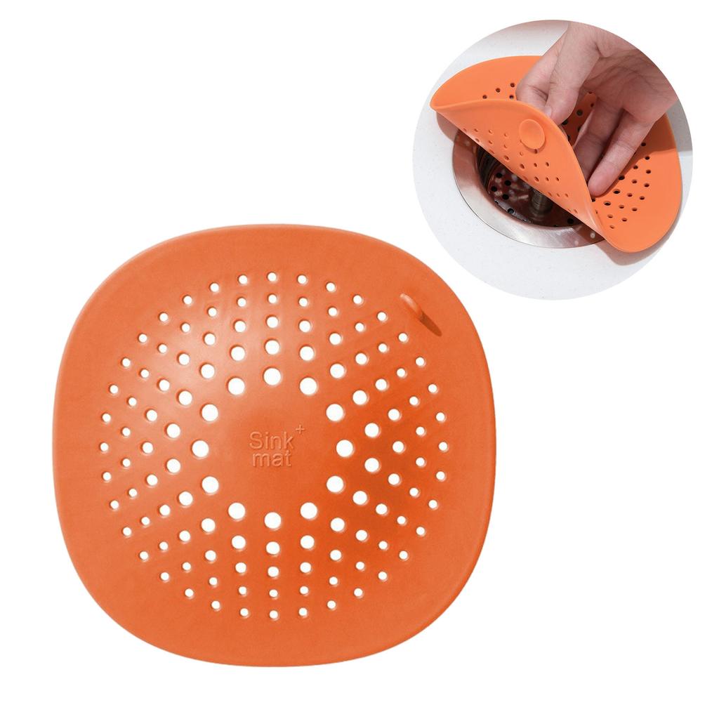 Pack of 5 Hair Catcher Shower Drain Covers Plastic Rubber Sink Strainer Protectors for Bathroom and Kitchen Sink