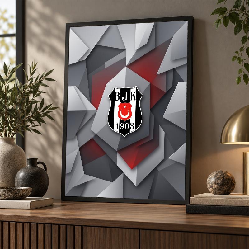 Beşiktaş FC Diamond Painting Kit 5D Full Drill DIY Diamond Mosaic Wall Art Home Decor