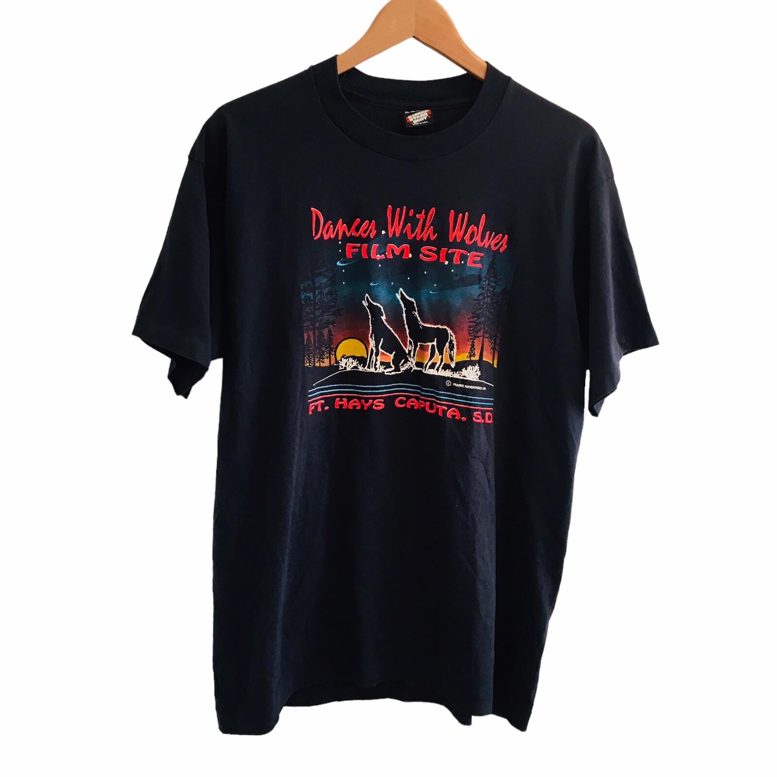 Vtg Dances With Wolves Single Stitch Costner Movie Promo XL Screen Stars Best 91 Unisex T-Shirt XXL