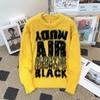 Pull Tricoté Oversize Hommes Femmes Hiver Chaud Coupe Ample Col Rond Manches Longues Pull avec Détail torsadé