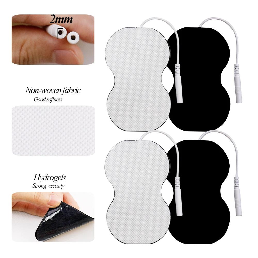 20 szt. 5,5x9 cm Elektrody Masujące - Elektrody Terapeutyczne Typu Przewodowego do Urządzeń TENS/EMS