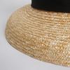 Nouveau Chapeau de Paille Mode Dames Printemps Été Français Élégant Rétro Cloche Grand Bord Chapeau Polyvalent Chapeau de Soleil Plage Nœud Soleil