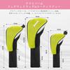 Golf Club Head Cover Long Neck Lightweight Dustproof Wear Resistant