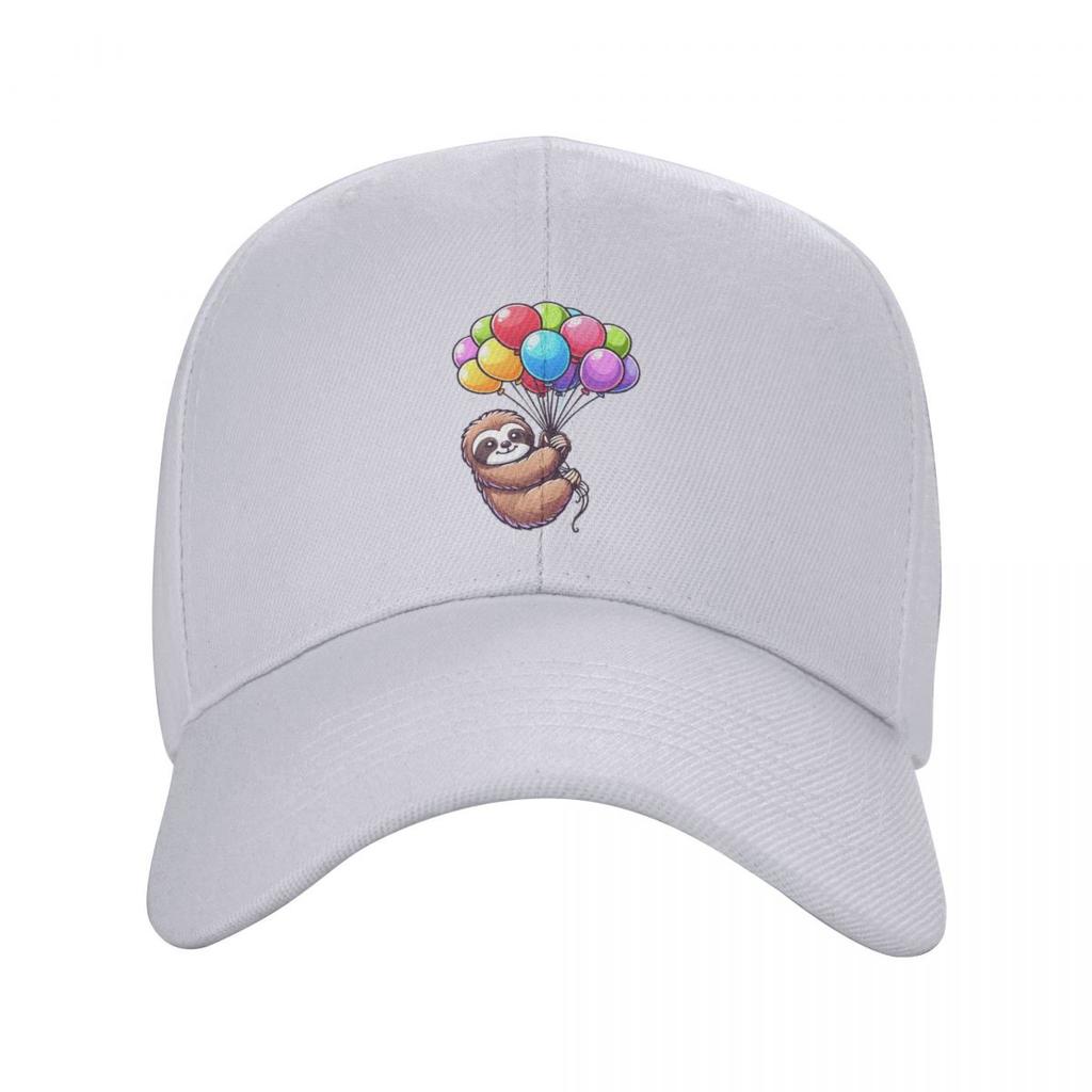 Balloon Sloth Cute Funny Sloth Hanging Balloon Baseball Caps Men Women Hats Outdoor Cap Streetwear Baseball Hat Casquette