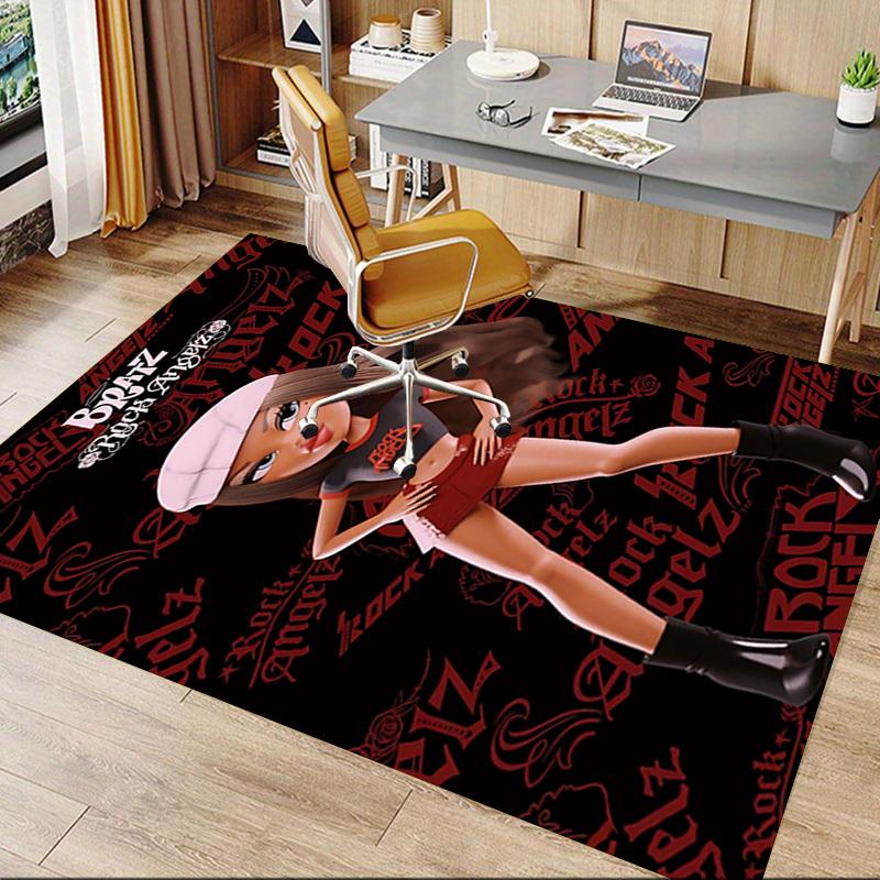 1pc Rock Angelz Bratz Carpet Anti Slip Polyester Floor Mat for office.Bedroom